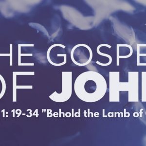 John 1:19-34 “Behold the Lamb of God”